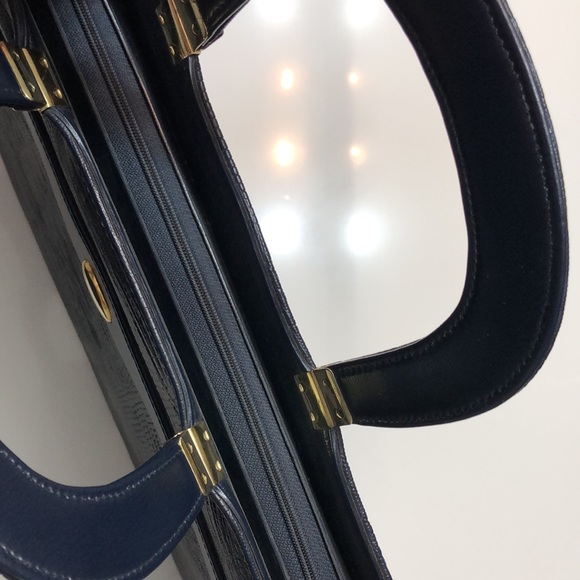 🦋Vintage Navy Office Tote Bag - Picture 5 of 13